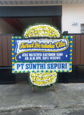 Papan Bunga Duka di Dumai Timur