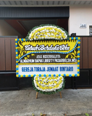 Papan Bunga Duka di Dumai Timur
